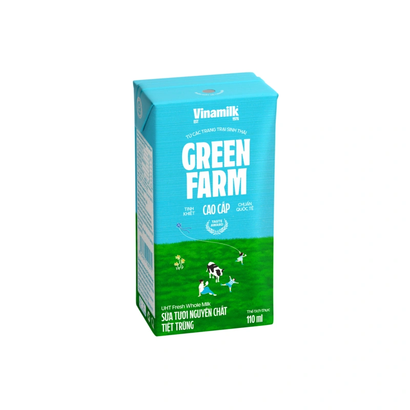 Thùng 48 hộp sữa tươi tiệt trùng Vinamilk Green Farm không đường 110 ml (từ 1 tuổi) 21