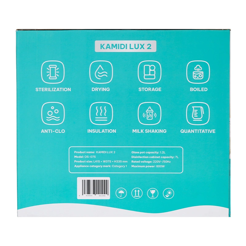 Máy tiệt trùng UV tích hợp hâm sữa và đun nước lắc sữa Kamidi Lux 2 17