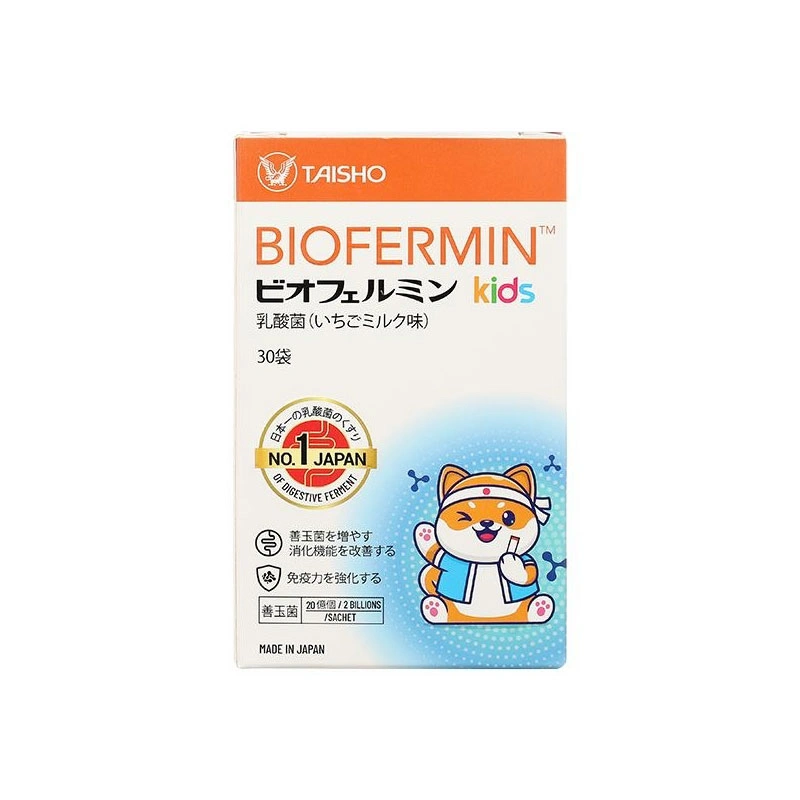 Men vi sinh Biofermin Kids hỗ trợ cải thiện hệ vi sinh đường ruột, 30 gói dạng cốm (từ 1 tuổi) 3