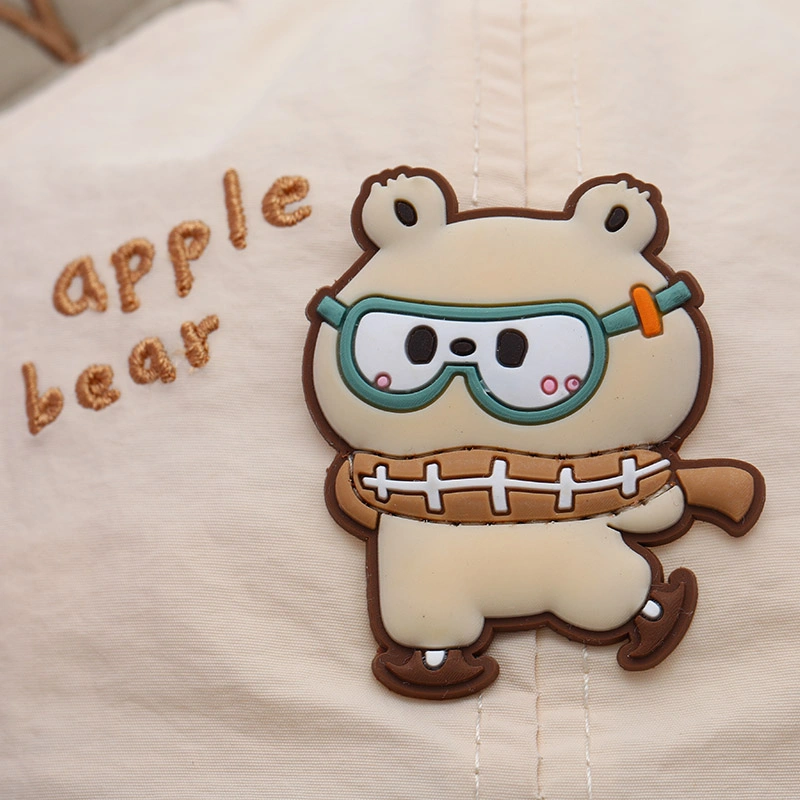 Nón lưỡi trai cho bé TOP KIDS Apple Bear màu xám be 6