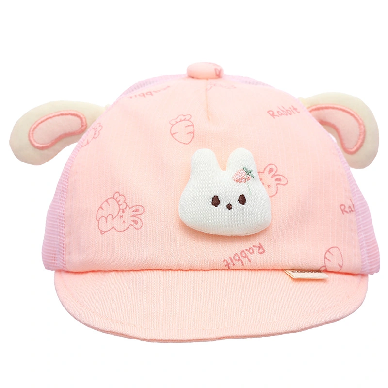 Nón lưỡi trai cho bé TOP KIDS thỏ cà rốt màu hồng 2