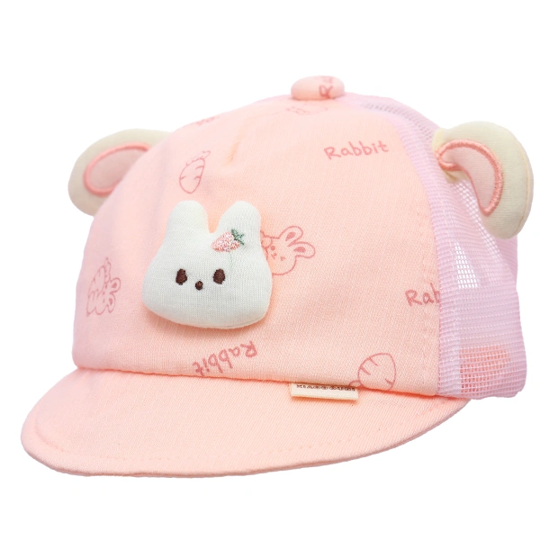 Nón lưỡi trai cho bé TOP KIDS thỏ cà rốt màu hồng 1