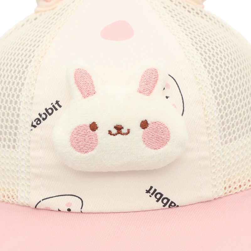 Nón vành cho bé TOP KIDS thỏ Rabbit tai dài màu hồng 6