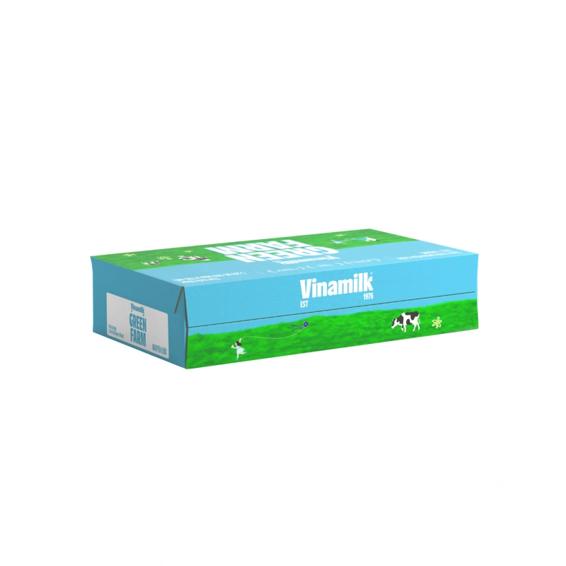 Thùng 48 hộp sữa tươi tiệt trùng Vinamilk Green Farm không đường 110 ml (từ 1 tuổi) 6