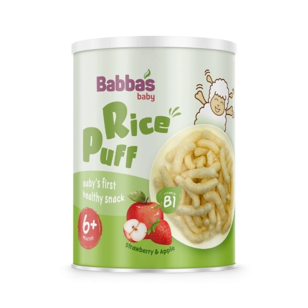 Bánh gạo ăn dặm Babba's Baby vị dâu, táo