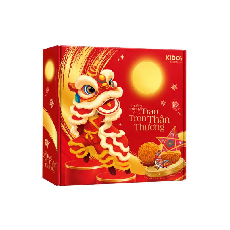 Bánh trung thu Kido's Bakery dẻo đậu xanh sầu riêng 0 trứng 150g 2