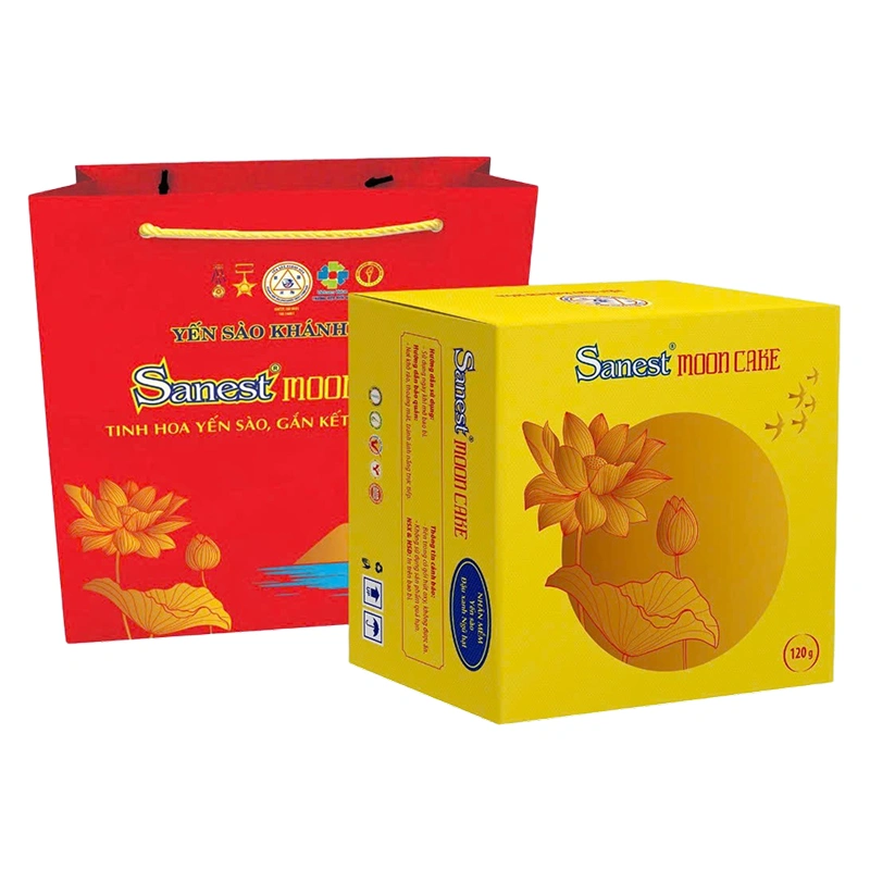 Bánh trung thu Sanest yến sào đậu đỏ/đậu xanh ngũ hạt/ hạt sen 120g 2