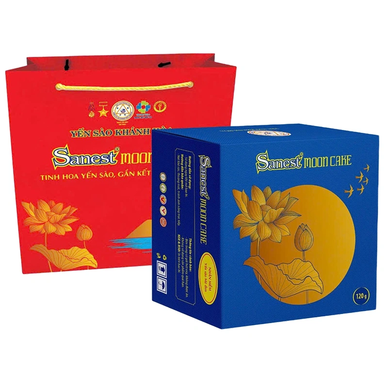 Bánh trung thu Sanest yến sào đậu đỏ/đậu xanh ngũ hạt/ hạt sen 120g 3