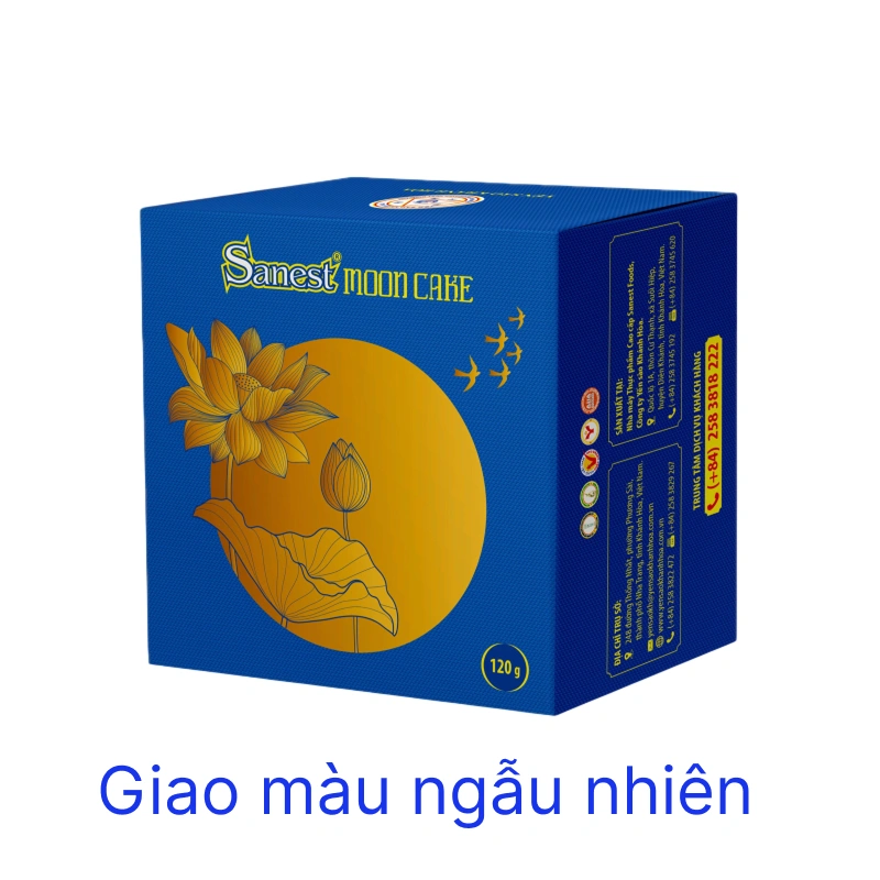 Bánh trung thu Sanest yến sào đậu đỏ/đậu xanh ngũ hạt/ hạt sen 120g 5