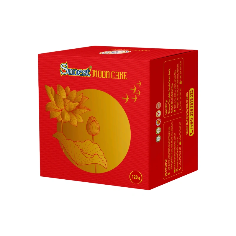 Bánh trung thu Sanest yến sào truyền thống/gà quay thượng hạng 1 trứng 120g 3
