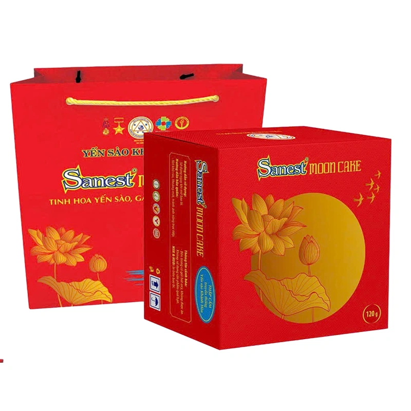 Bánh trung thu Sanest yến sào truyền thống/gà quay thượng hạng 1 trứng 120g 2