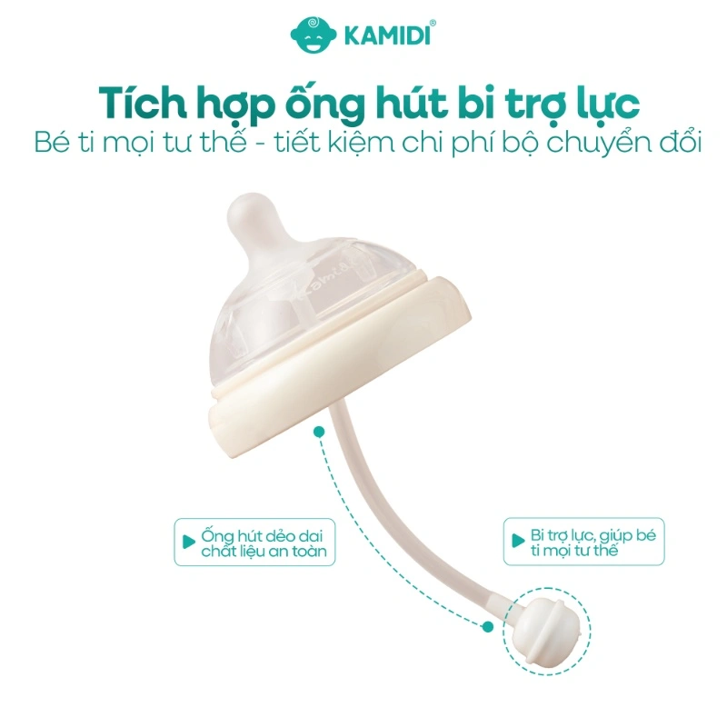 Bình sữa nhựa PPSU Kamidi cổ rộng thế hệ thứ 2 300 ml - Họa tiết gấu (6 - 9 tháng) 22