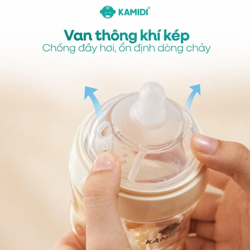 Bình sữa nhựa PPSU Kamidi cổ rộng thế hệ thứ 2 150 ml - Họa tiết galaxy (0 - 3 tháng) 25