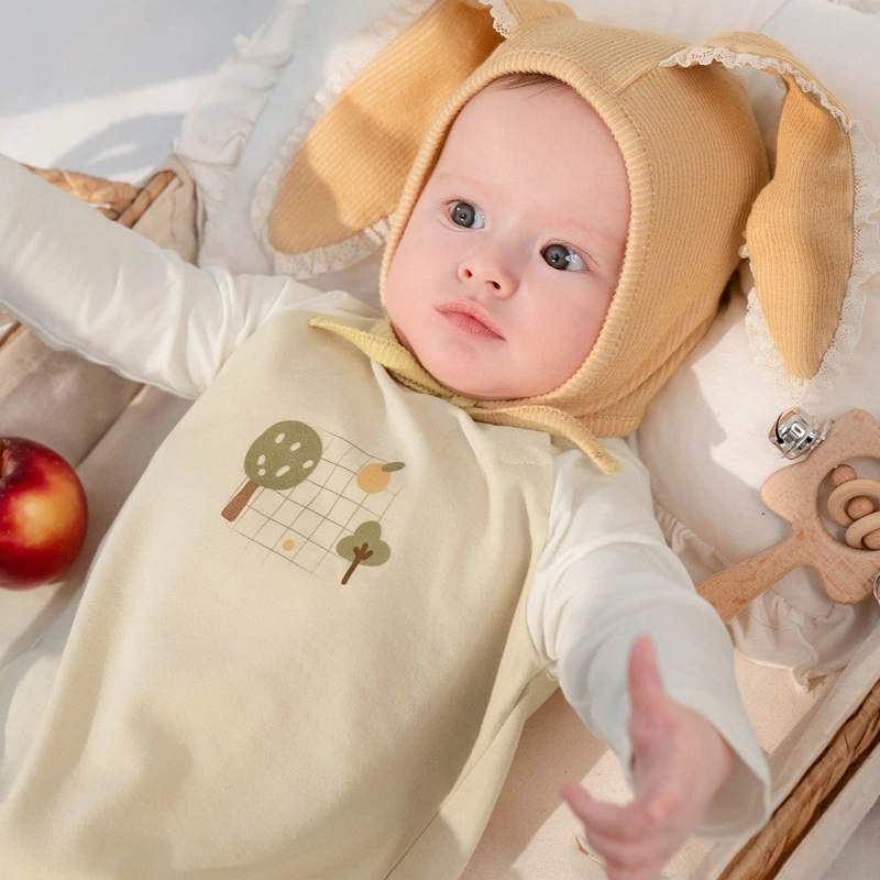 Body dài tay La Pomme petit mùa thu màu be 5