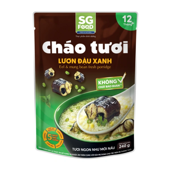 Cháo tươi SG Food vị lươn đậu xanh