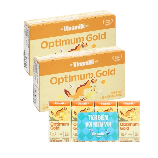 Combo 2 thùng 48 hộp sữa pha sẵn Optimum Gold