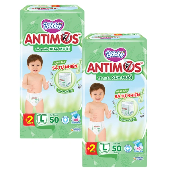 Combo 3 tã quần Bobby Antimos xua muỗi size L