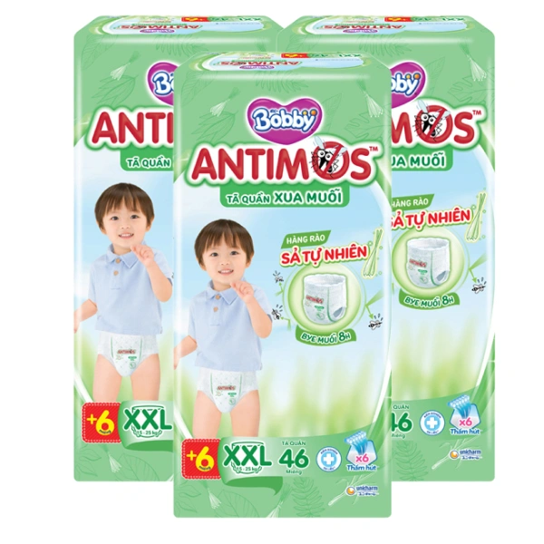 Combo 3 tã quần Bobby Antimos xua muỗi size XXL