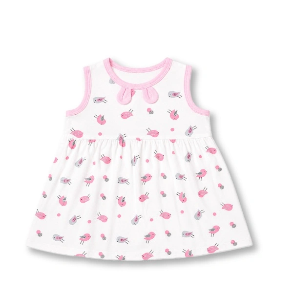 Đầm sát nách bamboo Lullaby NH723C trắng