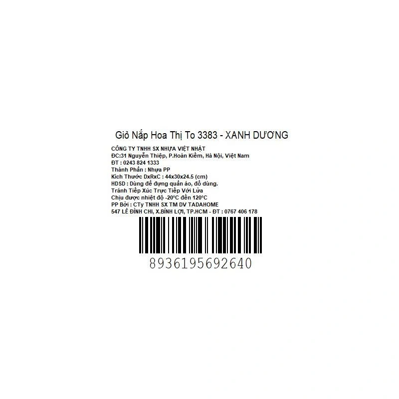 Giỏ nắp hoa thị Việt Nhật 3383 4