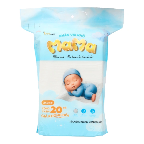 Khăn vải khô đa năng Mama không mùi