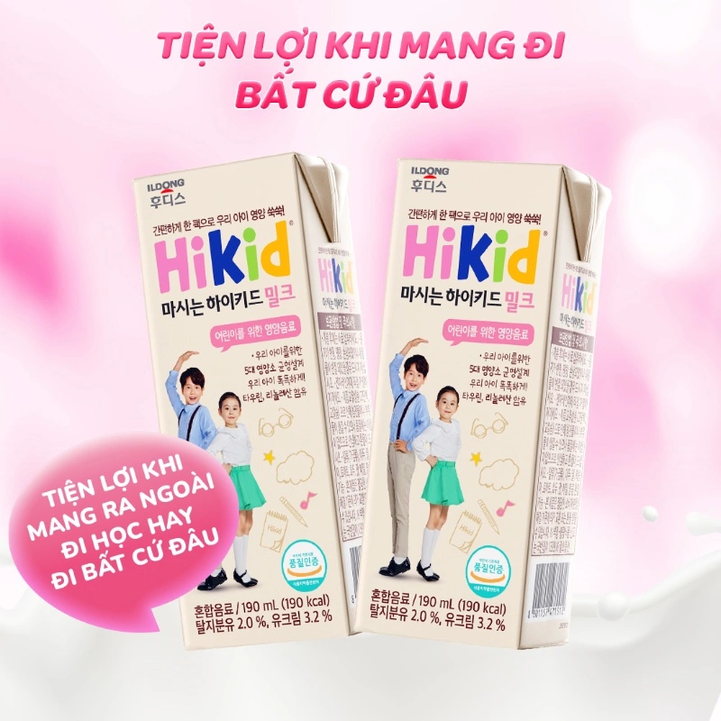Sữa pha sẵn Hikid dạng hộp 190 ml (từ 1 tuổi) 7