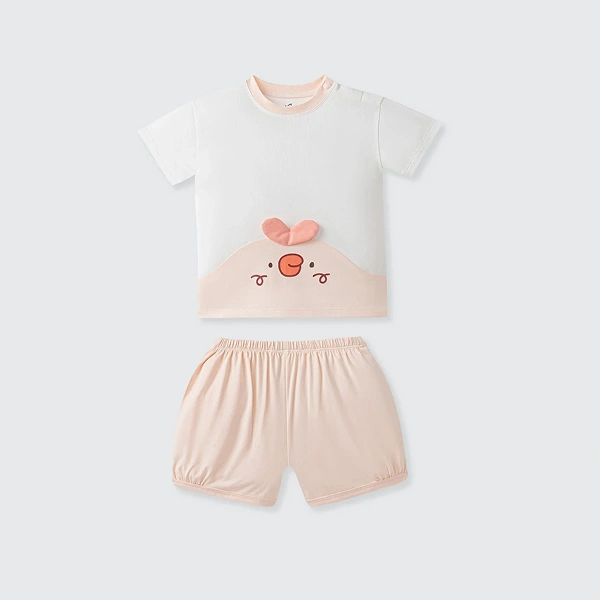 Bộ bé gái La Pomme petit hồng