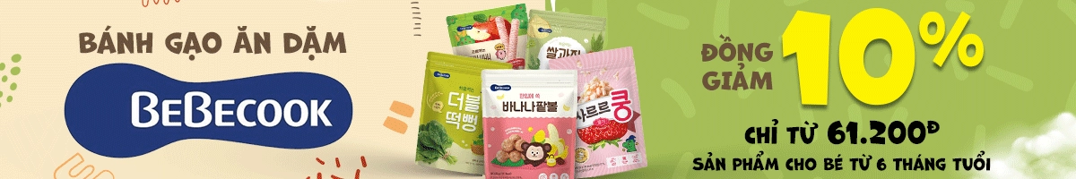Bánh Ăn Dặm Bebecook Hàn Quốc, Nguyên Liệu Hữu Cơ Cho Bé Từ 6 Tháng 04/2024 - Avakids.com