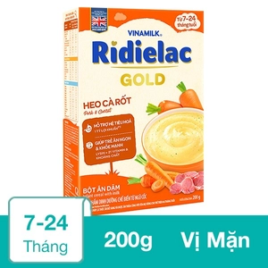 Bột ăn dặm Vinamilk RiDielac Gold heo, cà rốt