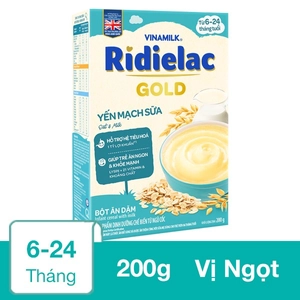 Bột ăn dặm Vinamilk RiDielac Gold yến mạch, sữa