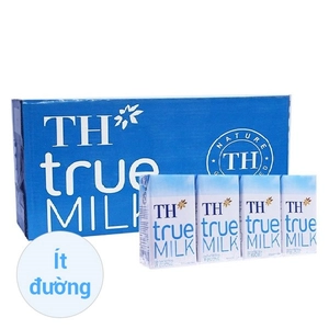 Thùng 48 hộp sữa tươi TH true MILK ít đường