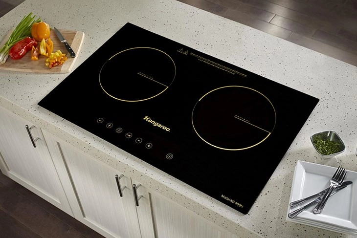 Bếp từ hồng ngoại lắp âm Kangaroo KG499N có kiểu dáng đơn giản, thiết kế sang trọng