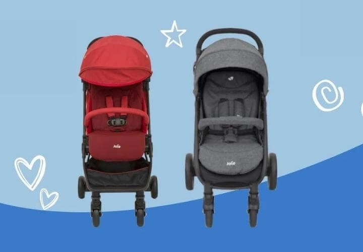 Xe đẩy em bé Joie được sản xuất với chất liệu bền chắc và an toàn cho bé