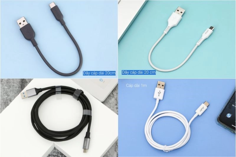 Nhiều loại cáp với nhiều mức giá Nhiều loại cáp với nhiều mức giá