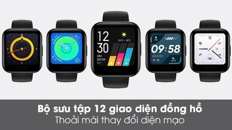 Smartwatch Realme được trang bị 12 mặt đồng hồ Smartwatch Realme được trang bị 12 mặt đồng hồ