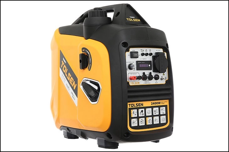 Máy phát điện chạy xăng Tolsen 79987 2200W thiết kế nhỏ gọn, phù hợp sử dụng trong gia đình Máy phát điện chạy xăng Tolsen 79987 2200W thiết kế nhỏ gọn, phù hợp sử dụng trong gia đình