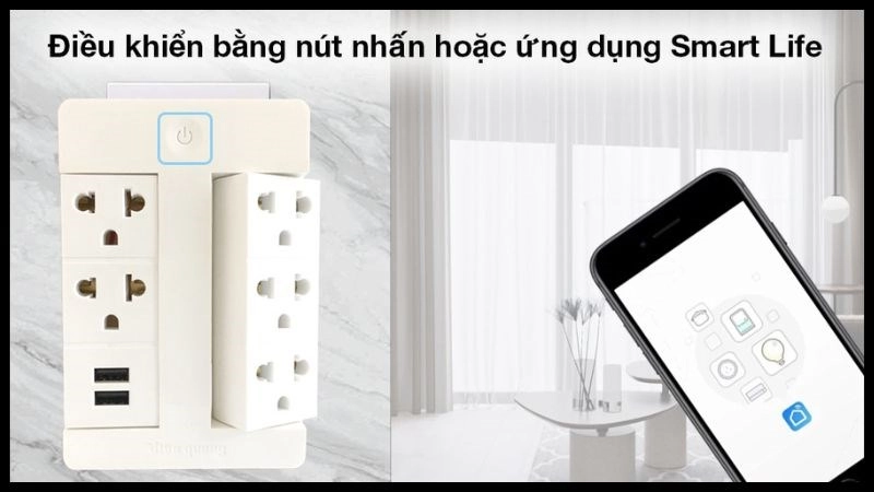 Ổ Cắm Xoay 90 Độ Thông Minh Điện Quang vô cùng tiện lợi Ổ Cắm Xoay 90 Độ Thông Minh Điện Quang vô cùng tiện lợi