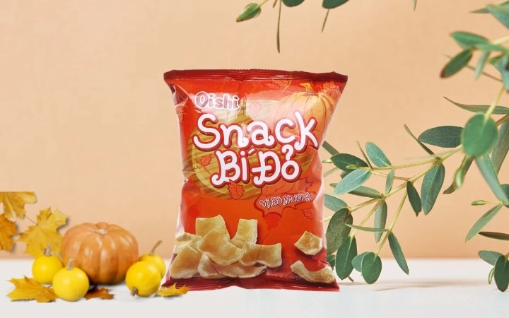Snack bí đỏ vị bò nướng Oishi 39g