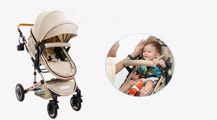 Xe đẩy phù hợp với các bé từ 0 đến 3 tuổi