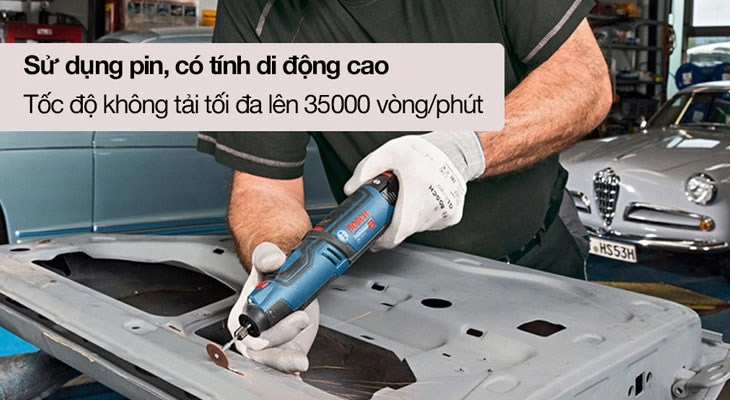 Máy cắt đa năng sử dụng pin rời, thiết kế nhỏ gọn và sử dụng rất linh hoạt