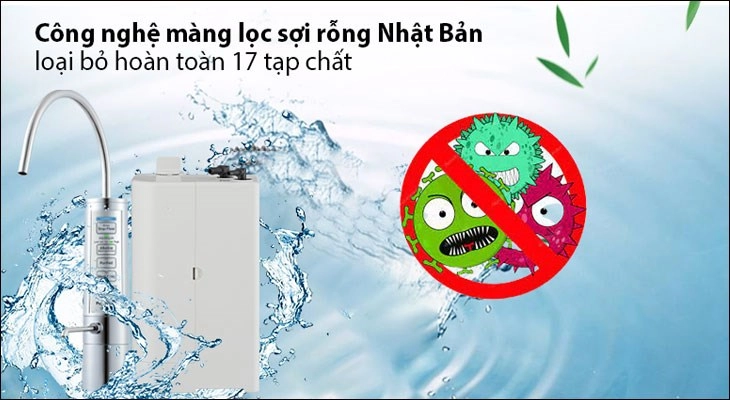 Máy lọc nước công nghệ MF có thể loại bỏ đến 17 loại tạp chất cơ bản trong nước
