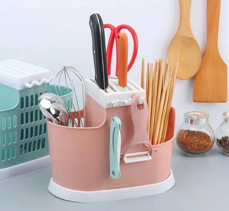 Ống đựng đũa nhựa có nhiều ngăn đa năng Ống đựng đũa nhựa có nhiều ngăn đa năng