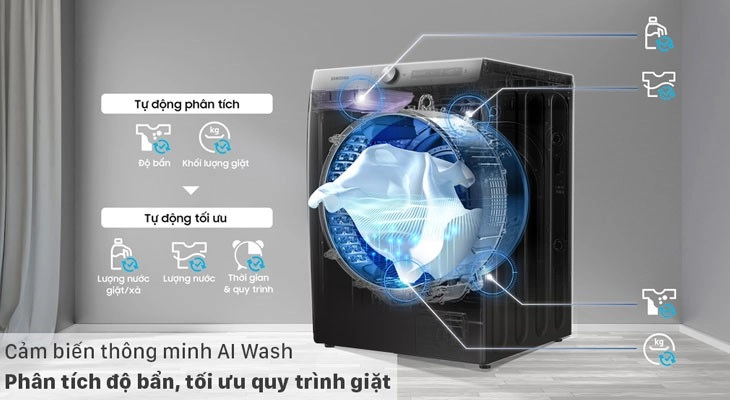 Máy giặt Samsung có giá thành phù hợp với thu nhập của đa số người dùng