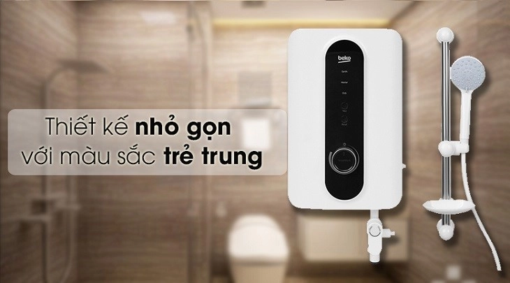 Máy nước nóng trực tiếp Beko 4500W BWI45S2D-213 mang màu sắc trẻ trung với thiết kế nhỏ gọn