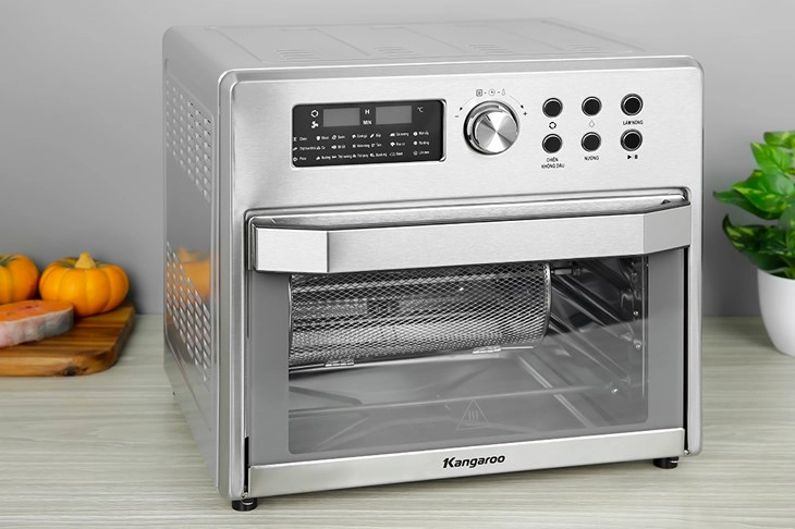 Lò chiên không dầu Kangaroo KG25AF1A 25 lít có tính năng nướng tiện dụng Lò chiên không dầu Kangaroo KG25AF1A 25 lít có tính năng nướng tiện dụng