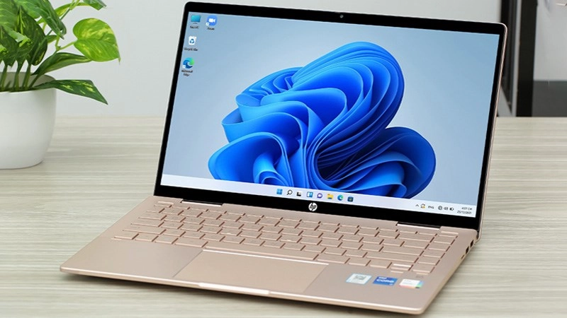 Laptop HP vỏ kim loại mang lại độ bền ấn tượng