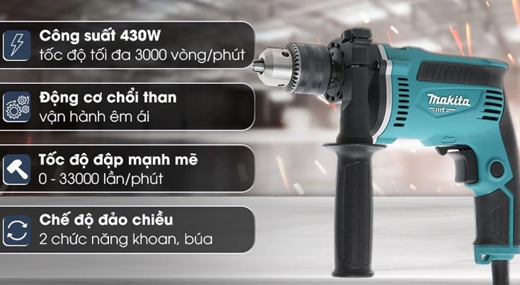Máy khoan Makita có giá thành phù hợp với đại đa số người dùng