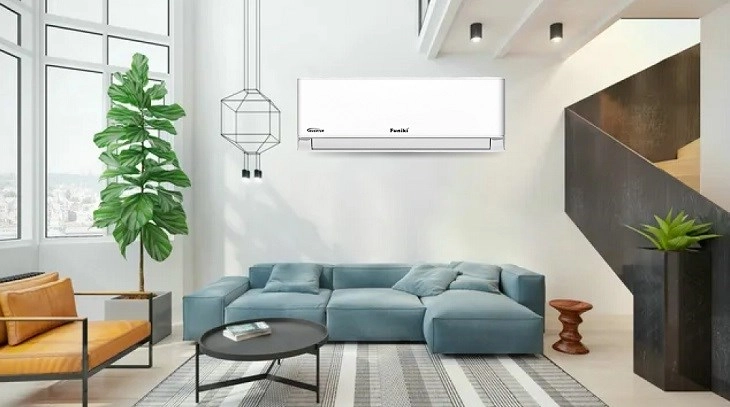 Máy lạnh Funiki Inverter 1.5 HP HSIC12TMU sở hữu thiết kế tông màu trắng đơn giản, tinh tế