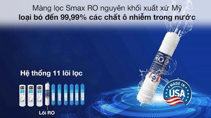 Máy lọc nước RO nóng nguội lạnh Karofi KAD-D66 11 lõi sở hữu công nghệ SMAX hiện đại