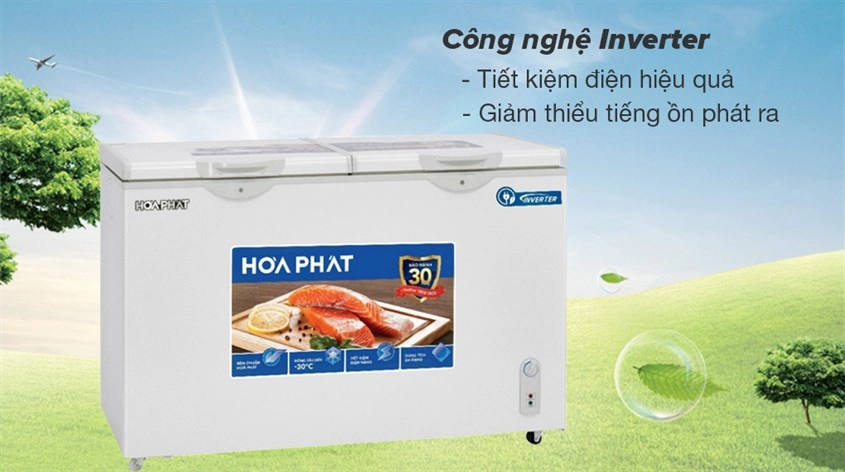 Công nghệ Inverter của tủ đông Hòa Phát Inverter 352 Lít HPF AD8352giúp tiết kiệm điện khi sử dụng Công nghệ Inverter của tủ đông Hòa Phát Inverter 352 Lít HPF AD8352giúp tiết kiệm điện khi sử dụng
